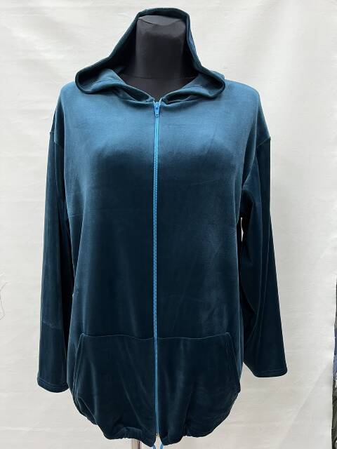 Bluza welurowa damskie 2230 1 kolor M-3XL (Towar Polskie)