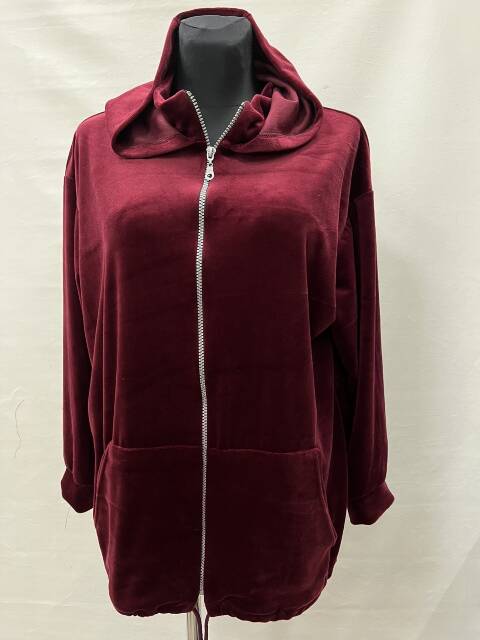 Bluza welurowa damskie 2231 1 kolor M-3XL (Towar Polskie) 1