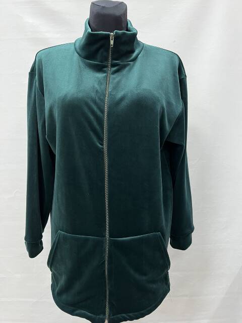 Bluza welurowa damskie 2242 1 kolor M-3XL (Towar Polskie)