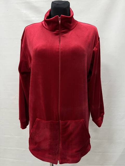 Bluza welurowa damskie 2243 1 kolor M-3XL (Towar Polskie)