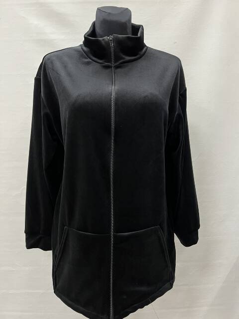 Bluza welurowa damskie 2244 1 kolor M-3XL (Towar Polskie) 1