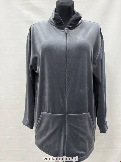 Bluza welurowa damskie 2246 1 kolor M-3XL (Towar Polskie)