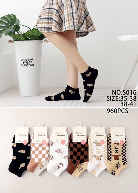 Stopki damskie S016 Mix kolor 35-41