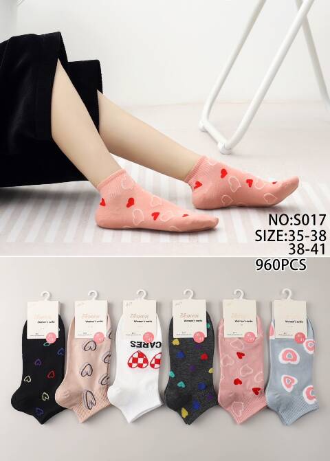 Stopki damskie S017 Mix kolor 35-41