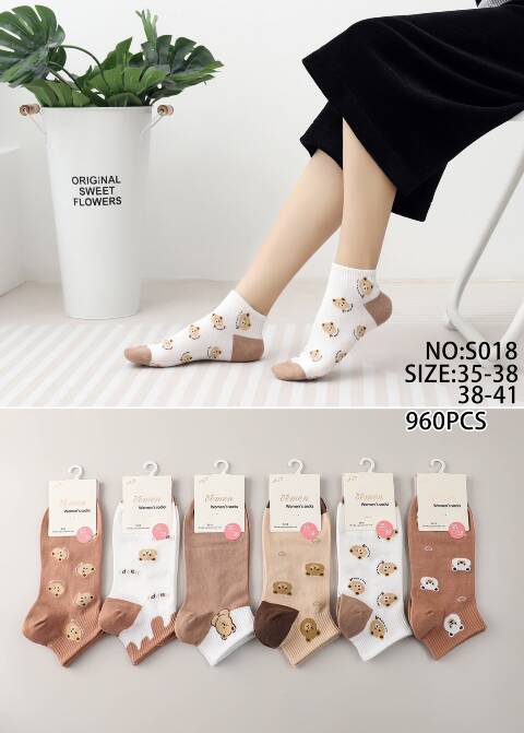 Stopki damskie S018 Mix kolor 35-41
