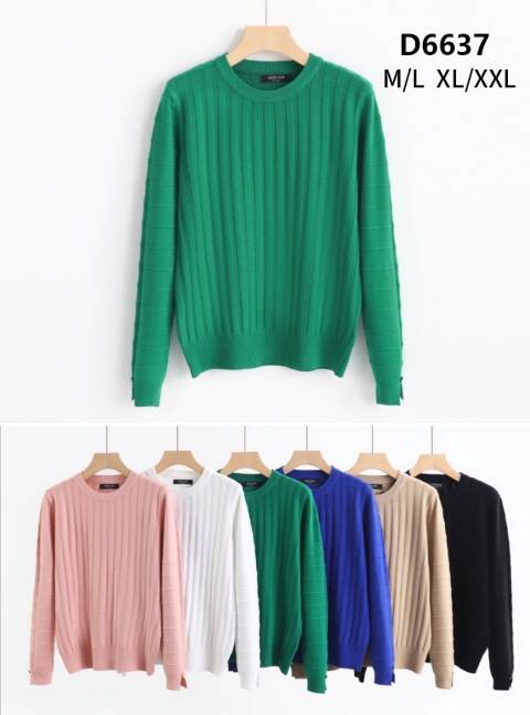Sweter damskie D6637 Mix kolor M-2XL