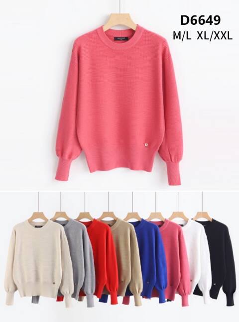 Sweter damskie D6649 Mix kolor M-2XL