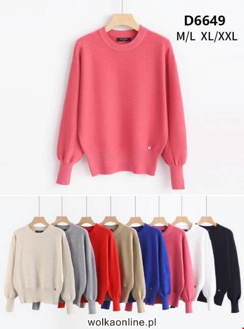 Sweter damskie D6649 Mix kolor M-2XL