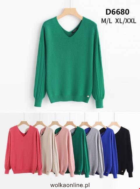 Sweter damskie D6680 Mix kolor M-2XL