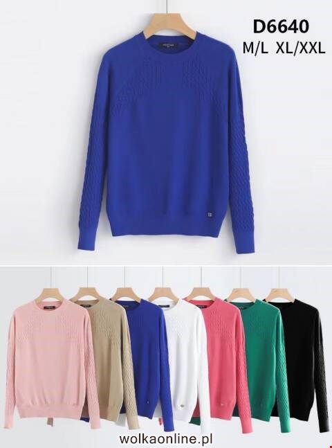 Sweter damskie D6640 Mix kolor M-2XL