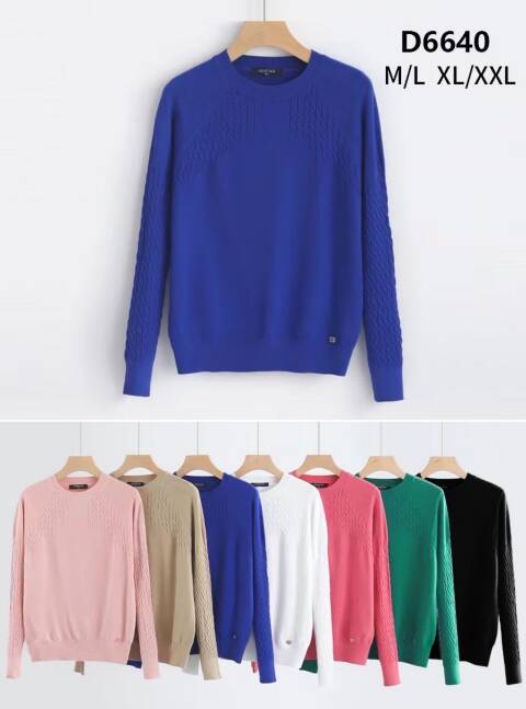 Sweter damskie D6640 Mix kolor M-2XL 1