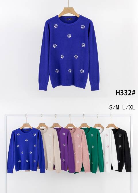 Sweter damskie H332 Mix kolor S/M-L/XL 1