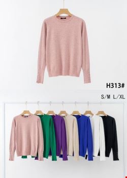 Sweter damskie H313 Mix kolor S/M-L/XL