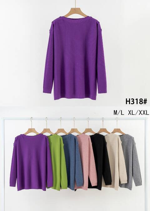 Sweter damskie H318 Mix kolor M-2XL 1