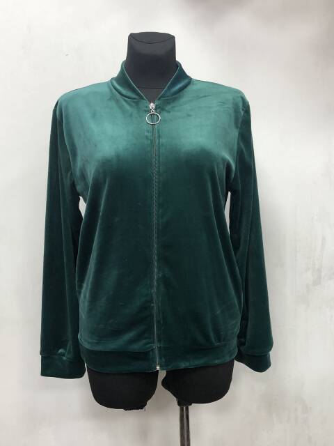 Bluza  Welurowa  Damskie 2493 1 koloe L-4XL (Towar Polskie) 1