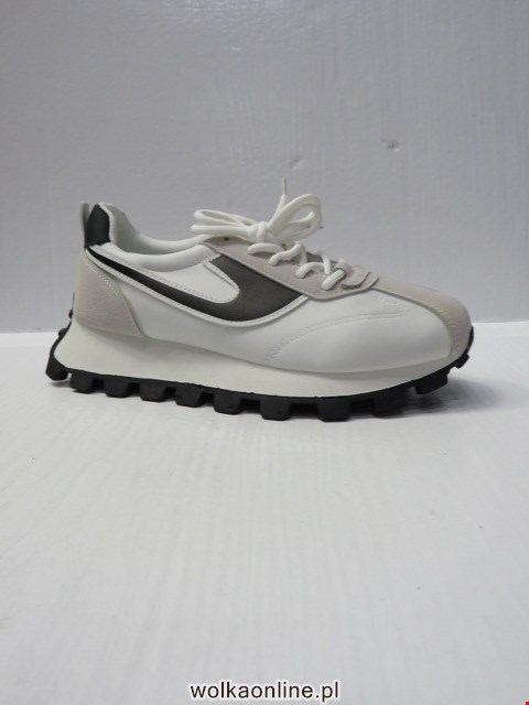Sportowe Damskie 0-1048 WHITE/BLACK 36-41