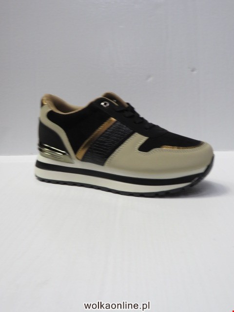 Sportowe Damskie 0-1023 BLACK/BEIGE 36-41