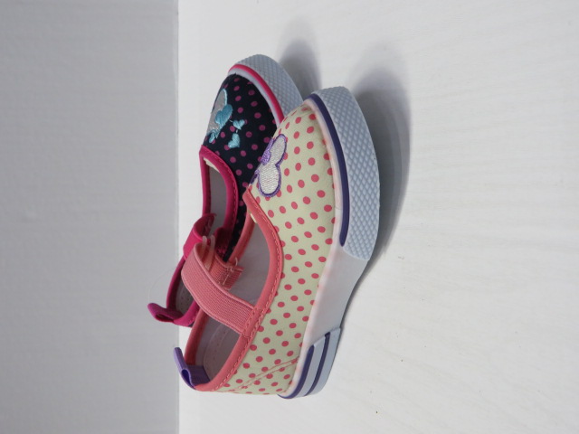 Baleriny Dziecięce A586-1 FUX/L.BLUE/WRED 19-24 1