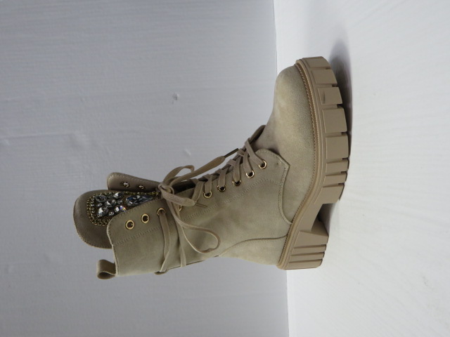 Botki Damskie DA103 BEIGE 36-41