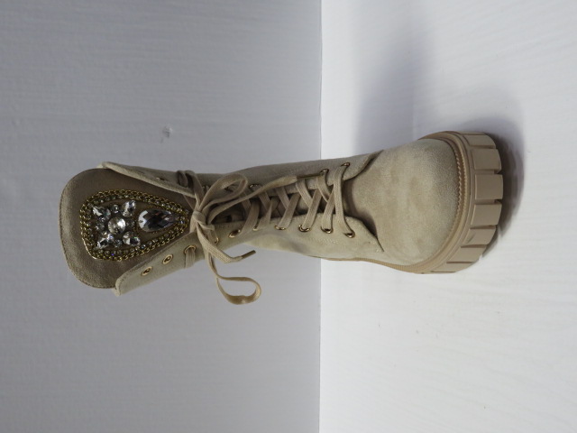 Botki Damskie DA103 BEIGE 36-41 1
