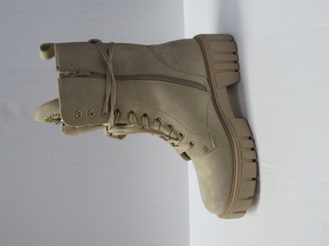 Botki Damskie DA103 BEIGE 36-41 2