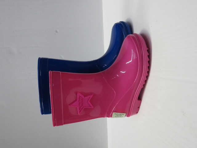 Kalosze Dziecięce XJ-3 BLACK/BLUE/FUXIA/RED 24-29 1