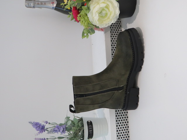 Botki Damskie C802 GREEN 36-41 1