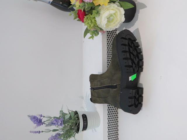 Botki Damskie C802 GREEN 36-41 2