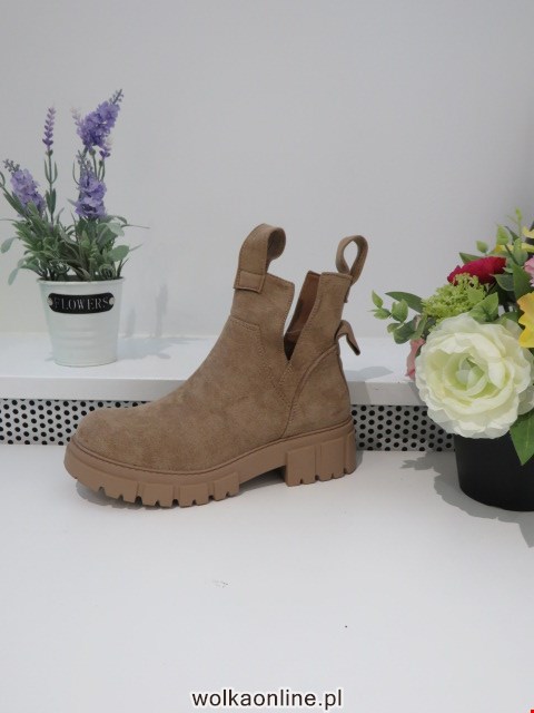 Botki Damskie 5688 KHAKI 36-41