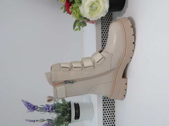 Botki Damskie CLS277 BEIGE 36-41 1