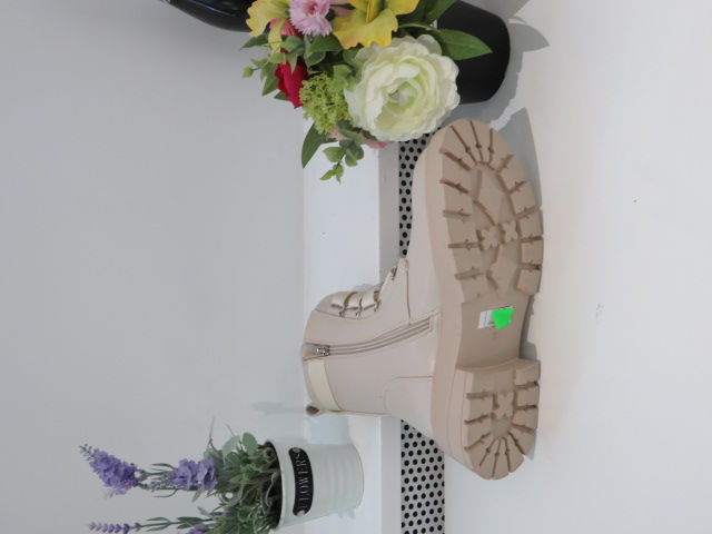 Botki Damskie CLS277 BEIGE 36-41 2