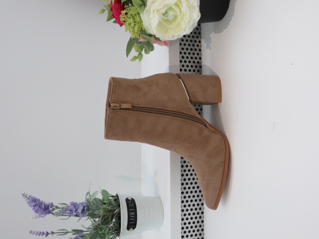 Botki Damskie 1605 KHAKI 36-41 OCIEPLANE 1