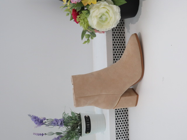 Botki Damskie 1605 BEIGE 36-41 OCIEPLANE