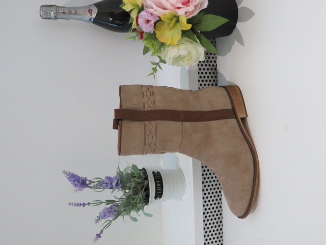 Botki Damskie 9563 KHAKI 36-41