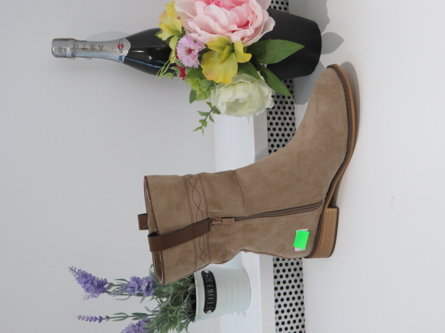 Botki Damskie 9563 KHAKI 36-41 1