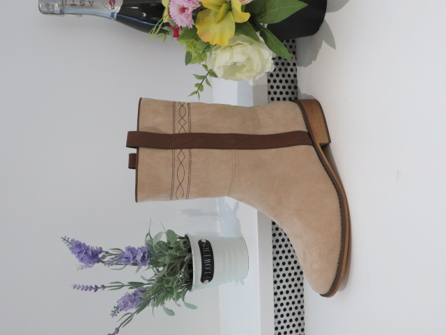 Botki Damskie 9563 BEIGE 36-41