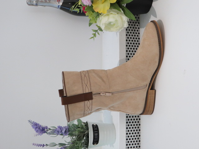 Botki Damskie 9563 BEIGE 36-41 1