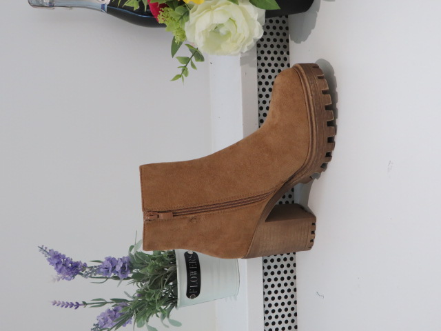 Botki Damskie 5787 CAMEL 36-41 OCIEPLANE 1