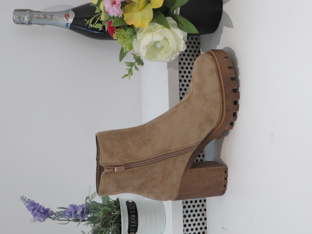 Botki Damskie 5787 KHAKI 36-41 OCIEPLANE 1