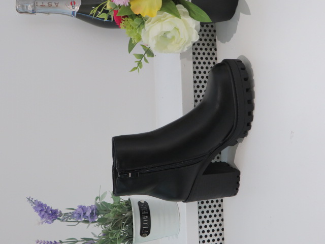 Botki Damskie 5787 BLACK PU 36-41 OCIEPLANE 1