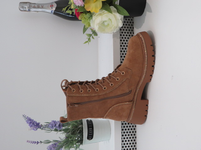Botki Damskie 9516A CAMEL 36-41 2