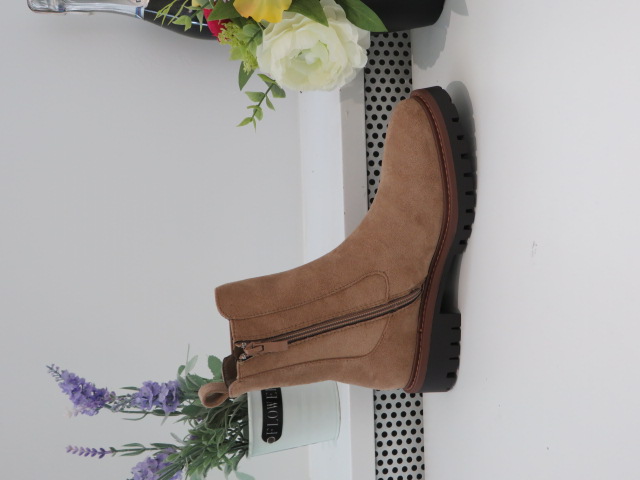 Botki Damskie 68208 KHAKI 36-41 1