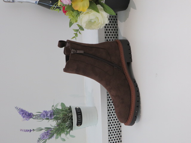 Botki Damskie 68208 BROWN 36-41 OCIEPLANE 1