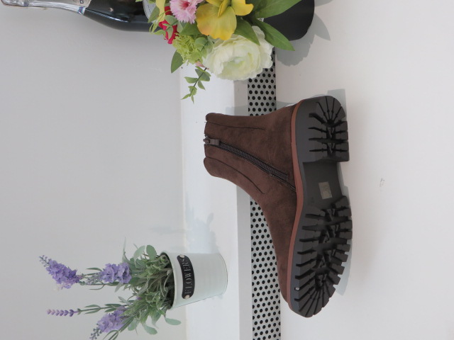 Botki Damskie 68208 BROWN 36-41 OCIEPLANE 2