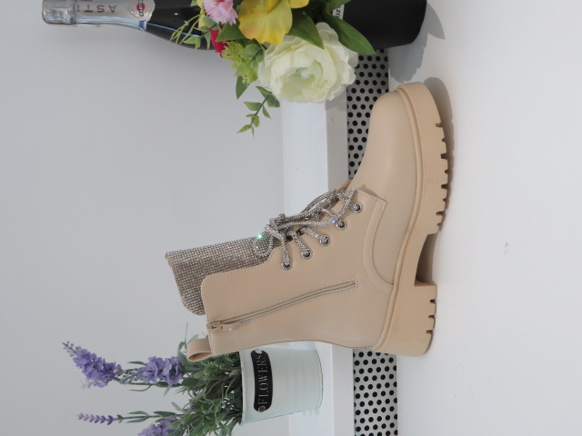 Botki Damskie 9510A BEIGE 36-41 1