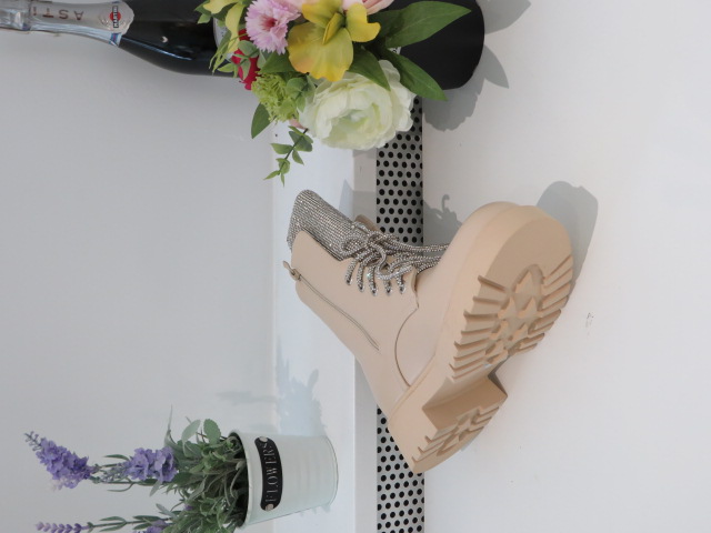 Botki Damskie 9510A BEIGE 36-41 2