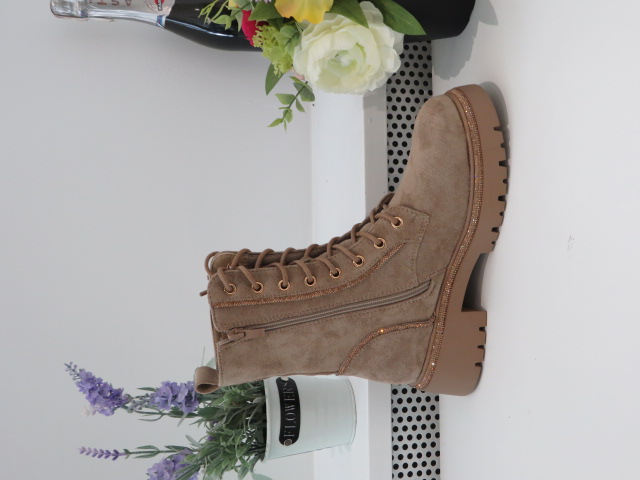 Botki Damskie 9516A KHAKI 36-41 1