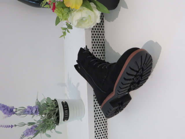 Botki Damskie 68207 BLACK 36-41 OCIEPLANE 2