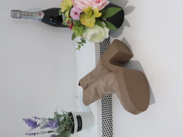 Botki Damskie 9527 KHAKI 36-41 2