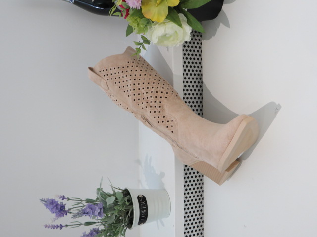 Kozaki Damskie 8689 BEIGE 36-41 2